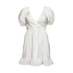 ALAMOUR THE LABEL Andrey Mini Dress, White, Medium White Photo 15