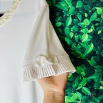 Karl Lagerfeld  Paris white classy short sleeve top size M Photo 8