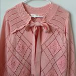 Love Shack Fancy  Rayla Knit Cardigan in Winter Blush Size: L Photo 3