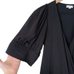 Rhode Black Gina Tiered Wrap Midi Dress 100% Cotton Short Sleeve, Resort Wear, S Photo 4