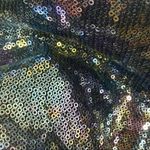 XOXO Multi Colored Sequins Sleeveless Black Dress Size Medium Photo 1