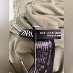 ZARA  sage green scoop neck one piece swim suit Photo 3