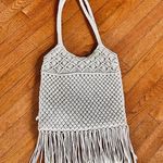 Ralph Lauren Denim & Supply Cream Macramé Shoulder Bag with Fringe Photo 1