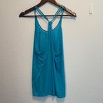 Nike Dri-Fit Aqua Blue Racerback Tank Top Lightweight Breathable Size L Workout Photo 7