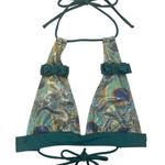 FABLES By BARRIE Custom Metallic Peacock Ruffled Festival Rave Party Bikini Sz S Green Photo 5