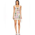 Lovers + Friends  Faye Open Crochet Mini‎ Dress in White Multi Size Small Photo 2