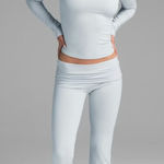 SKIMS Foldover Pants in Zen Blue Size Medium Photo 0