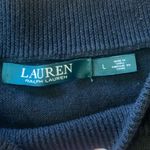 Ralph Lauren  Large Black Crew Neck Sweater with Classic Design Buckle Detail Photo 1