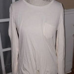 NWT J Crew Mercantile Womens Light Pink Long Sleeve Tie Shirt‎ Top Small New Photo 0