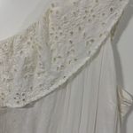 Old Navy XXL Dress One Shoulder Eyelet Ruffle Trim Elastic Waist Cream Women’s Photo 3