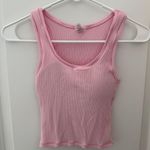 Amazon Pink Ribbed Tank Top Photo 1