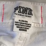 PINK - Victoria's Secret VS Pink stretchy‎ denim white jean shorts size 8 Photo 5