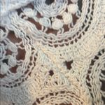 Solitaire  White knit style  Embellished Peplum Top Photo 3