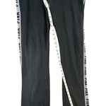 Victoria's Secret Victoria Secret PINK Y2K Fold Over Bling Flare Yoga Pants L Black Sequin Logo Photo 8