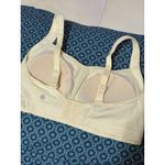 Lululemon  Ta Ta Tamer II Sports Bra 38DD Bone White Adjustable Straps Hook Eye Photo 3