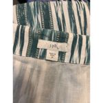 J.Jill  Dress Women Size Medium White Green Embroidered Cotton Sundress To Knees Photo 1