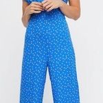 Free People  v-neck plunging blue printed mia jumpsuit Photo 0