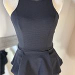 Lush Clothing Lush Black racer back peplum Mini Dress Photo 4