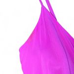 Lavender Brown  Hot Pink Mini Silk Dress Size S Photo 2