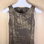 Anna Sui Klimt Print Metallic Burnout Velvet Metallic Clip Jacquard Dress Size 4 Photo 3