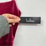 Lulus  Hot Pink Velvet Skater Mini Dress Womens XS Sleeveless Strappy Prom Formal Photo 4