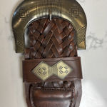 CAbi  Boho Tribal Wide Braid Belt Detailed Buckle MED Photo 0