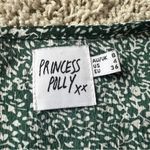 Princess Polly Drop Waist Mini Dress Size 4 Oversized Green White J7 Photo 3