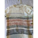 Barbour  Littlehampton Patterned Jumper White Striped‎ Chunky Knit Womens UK 14 Photo 6
