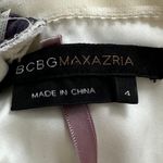 BCBGMAXAZRIA 100% Silk Floral Strapless Fit & Flare Boho Mini Dress, size 4 Photo 2
