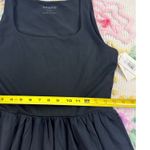 Spanx  Black Jersey Bodice Square Neck Midi Dress Comfort Fit Size L Photo 3