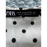 ZARA NWT  Polka Dot Dress Black White Women's XS Coastal Cocktail Beach Grandma Photo 11