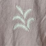 ZARA XXL linen blend embroidered Pink Wide-Leg Pants Photo 7