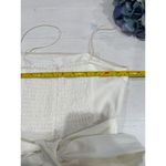 DO+BE White Ruffle Mini jumper romper Smocked Size S Photo 5