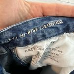 American Eagle  Dark Wash Distressed Stretchy Skinny Jeans Size 12 Photo 7