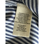 NWT Donni Cotton Pop Simple Pant Navy Stripe XS Poplin Straight Leg Made In USA Blue Photo 5