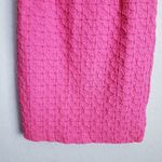 Trina Turk  Pink Textured Ruffle Dress Photo 2