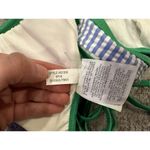 J.Crew  Tipped Seersucker Tie Front Bikini Top G1335 XS NWOT Photo 2