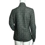 Adidas  Shirt Womens Small Black‎ White Geometric ClimaWarm Fleece Sweatshirt Photo 3