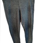 French Connection  Black Shimmer Glitter Pull On Pants Leggings Womens Size 12 Photo 3
