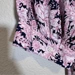 Something Navy  Pink Purple Floral Smocked Maxi Dress Womens XL Boho Casual Photo 3