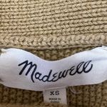 Madewell  Women's Brown Tan Button Front Long Sleeve Knit Cardigan Sweater Top XS Photo 2