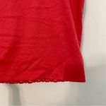 Alfred Dunner Coral Red Crochet Lace Overlay 1/4 Zip Zipper Short Sleeve Blouse Photo 13