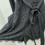 Diane Von Furstenberg  Tillie black romper cotton lace 0 Photo 6