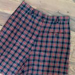 Eagles Eye Vintage Hi Rise Red Black Plaid Golf Shorts Size 12 Photo 7