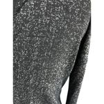 Sanctuary  Black/Silver Knit V-Neck Sweater Womens Size S Metallic V-Neck Stretch Photo 3