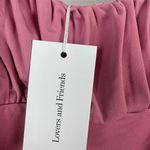 Lovers + Friends Revolve  Juliana Pink Ruched Mini Dress Bodycon Stretch Sz M NWT Photo 3