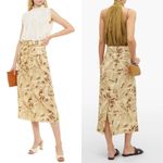 Zimmermann  Beige & Yellow Floral Belted Skirt Photo 2