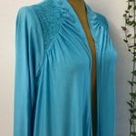 New women’s blue jacket/ cardigan Size M Photo 3