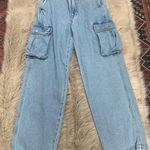 Madewell Low-Slung Straight Cargo Jeans in Coleman Wash Size 25 Photo 2
