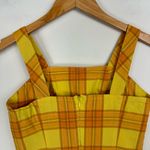 Y2K Plaid Sundress Sz XS Yellow Orange Preppy Clueless Photo 10